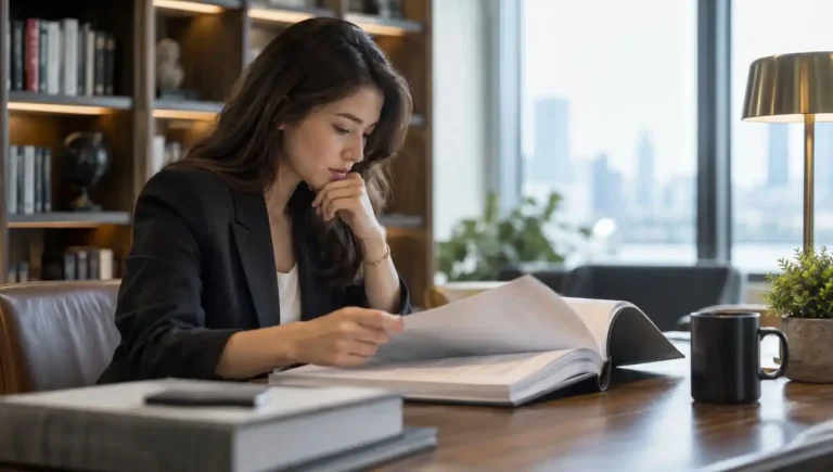 How to Read Financial Statements Before Your First Finance Position Young finance graduate reviewing annual reports